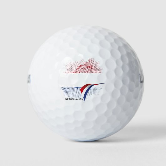 Niederlande-Flagge Golfball (Vorderseite)