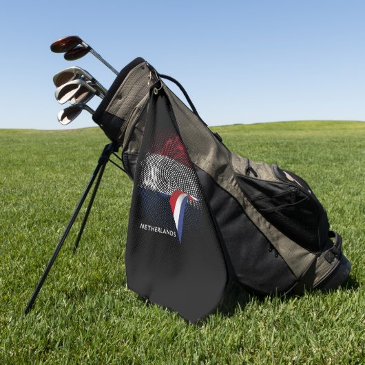 Niederlande-Flagge Golfhandtuch (Gras)
