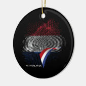 Niederlande-Flagge Keramik Ornament (Links)