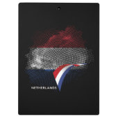 Niederlande-Flagge Klemmbrett (Rückseite)