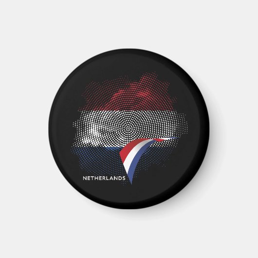 Niederlande-Flagge Magnet (Vorne)