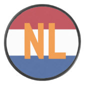 Niederlande - Flagge/NL Eishockey Puck (Vorderseite)