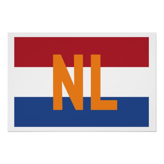 Niederlande - Flagge/NL Poster (Vorderseite)