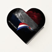 Niederlande-Flagge Notizblock (Rückseite)