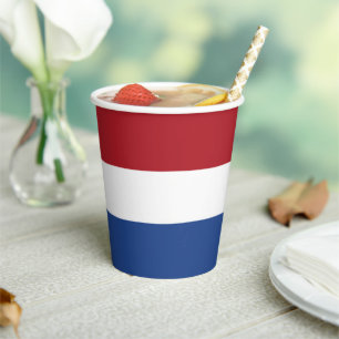 Niederlande-Flagge Pappbecher