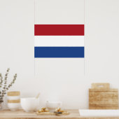 Niederlande-Flagge Poster (Küche)