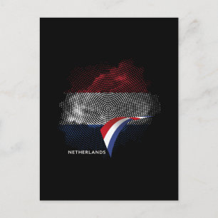 Niederlande-Flagge Postkarte