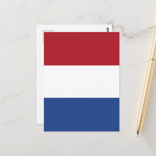 Niederlande-Flagge Postkarte