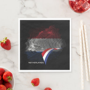 Niederlande-Flagge Serviette