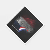 Niederlande-Flagge Serviette (Ecke)