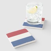 Niederlande-Flagge Steinuntersetzer (Seitenansicht)