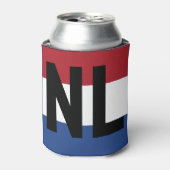 Niederlande - Flagge und Abkürzung Dosenkühler (Kanne Vorderseite)