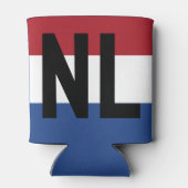 Niederlande - Flagge und Abkürzung Dosenkühler (Rückseite)