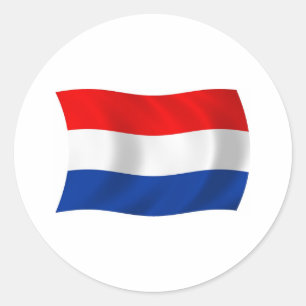 Niederlande-Flaggen-Aufkleber Runder Aufkleber