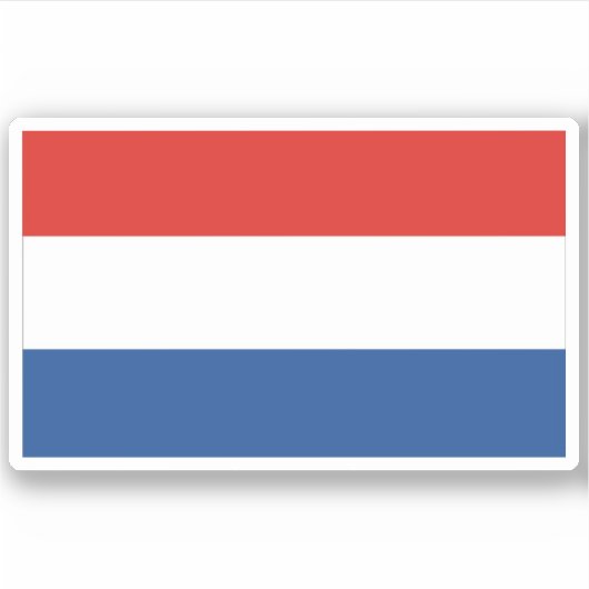 Niederlande-Flaggenaufkleber Aufkleber (Vorderseite)