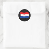 Niederlande-Flaggenaufkleber Runder Aufkleber (Tasche)