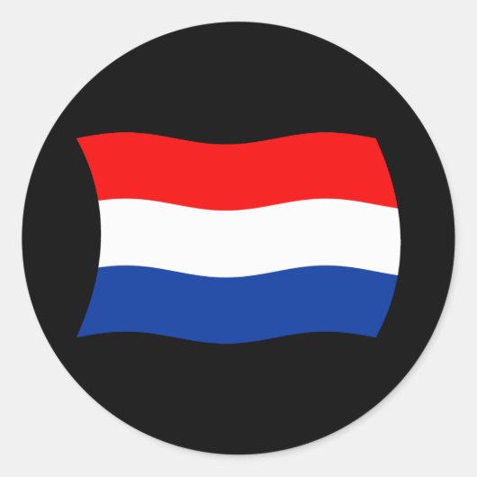 Niederlande-Flaggenaufkleber Runder Aufkleber (Vorderseite)