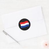 Niederlande-Flaggenaufkleber Runder Aufkleber (Umschlag)