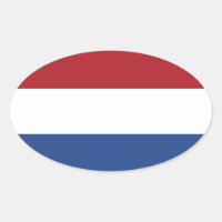 Niederlande* Flaggenoval-Aufkleber