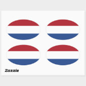 Niederlande* Flaggenoval-Aufkleber Ovaler Aufkleber (Blatt)