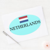 Niederlande Flaggenoval Sticker Nederland Vlag Ova (Umschlag)