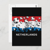 Niederlande Football Postkarte (Vorne/Hinten)