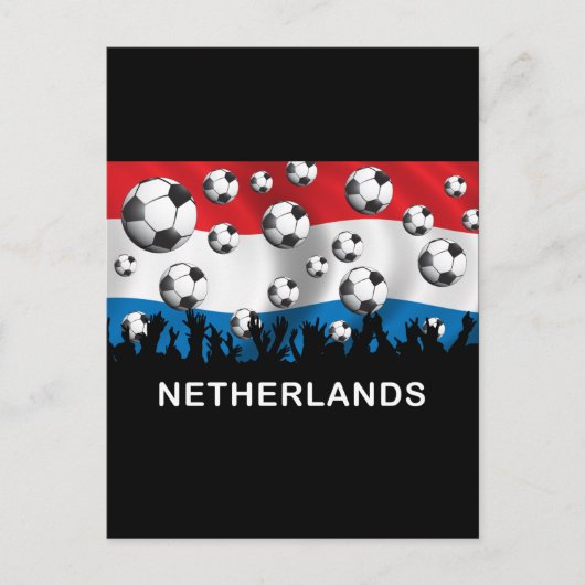 Niederlande Football Postkarte (Vorderseite)
