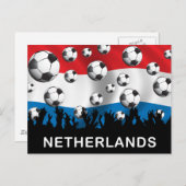 Niederlande Football Postkarte (Vorne/Hinten)