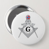 Niederlande Freimaurerei Zeichen Button (Vorne & Hinten)