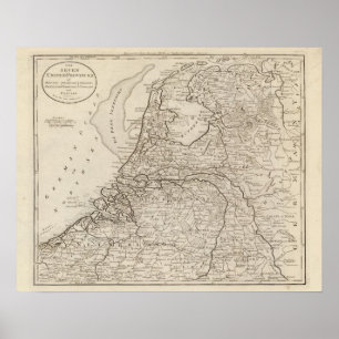 Niederlande, Friesland, Groningen, Overyssel Poster