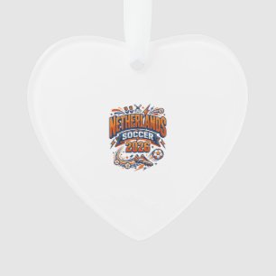 Niederlande Fußball 2026 Fußball Bold Land Typogr Ornament