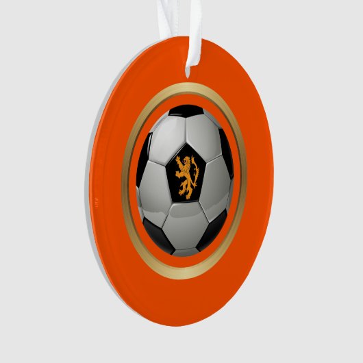 Niederlande Fußball Ball, holländische Lion über O Ornament (Vorderseite)