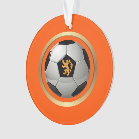 Niederlande Fußball Ball, holländische Lion über O Ornament (Vorderseite)