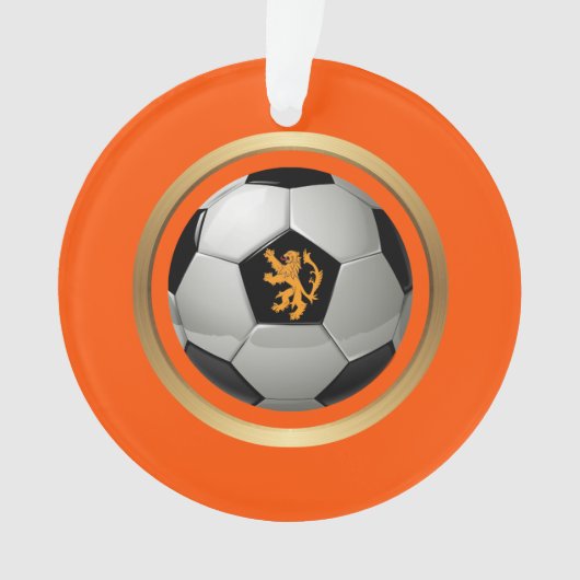 Niederlande Fußball Ball, holländische Lion über O Ornament (Vorderseite)