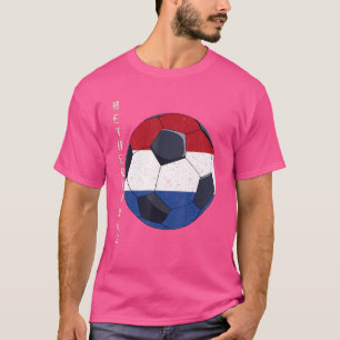 Niederlande Fußball Ball Niederländische Flagge Fu T-Shirt
