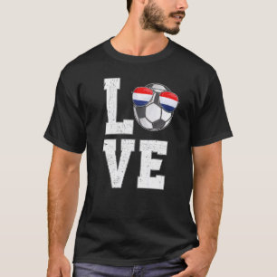 Niederlande Fußball-Liebe Niederländische Flagge T-Shirt