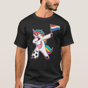 Niederlande Fußball Niederländische Flagge Dabbing T-Shirt