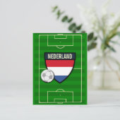 Niederlande Fußball Postkarte (Stehend Vorderseite)