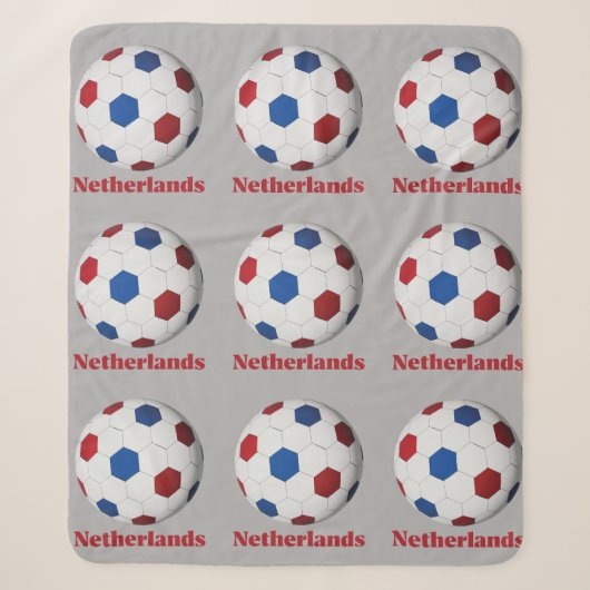 Niederlande Fußball Sherpadecke (Vorderseite)