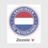 Niederlande, Groningen Aufkleber (Blatt)