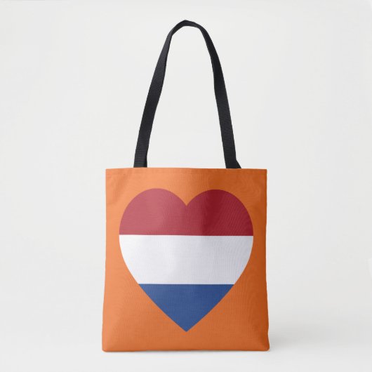 Niederlande - Herbesflagge auf Orange-Ebene Tasche (Vorderseite)