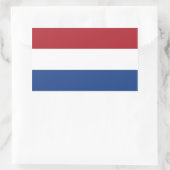 Niederlande/Holland/Holland/Holland/Hollander-Flag Rechteckiger Aufkleber (Tasche)