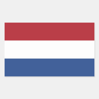 Niederlande/Holland/Holland/Holland/Hollander-Flag Rechteckiger Aufkleber