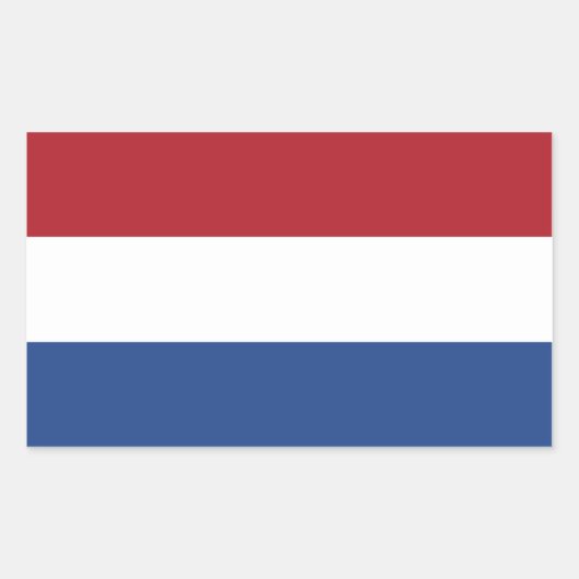 Niederlande/Holland/Holland/Holland/Hollander-Flag Rechteckiger Aufkleber (Vorderseite)