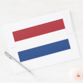 Niederlande/Holland/Holland/Holland/Hollander-Flag Rechteckiger Aufkleber (Umschlag)