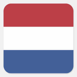 Niederlande-/Holland-/Holländer-/Holländer-Flagg Quadratischer Aufkleber