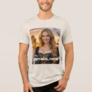 NIEDERLANDE - HOLLÄNDISCH Tri-Blend SHIRT