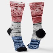 Niederlande Holzflagge Socken (Gewinkelt)