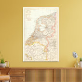 Niederlande Karte Leinwanddruck (Insitu (Wohnzimmer))