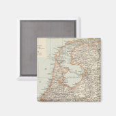 Niederlande Karte Magnet (Vorderseite/Rückseite)